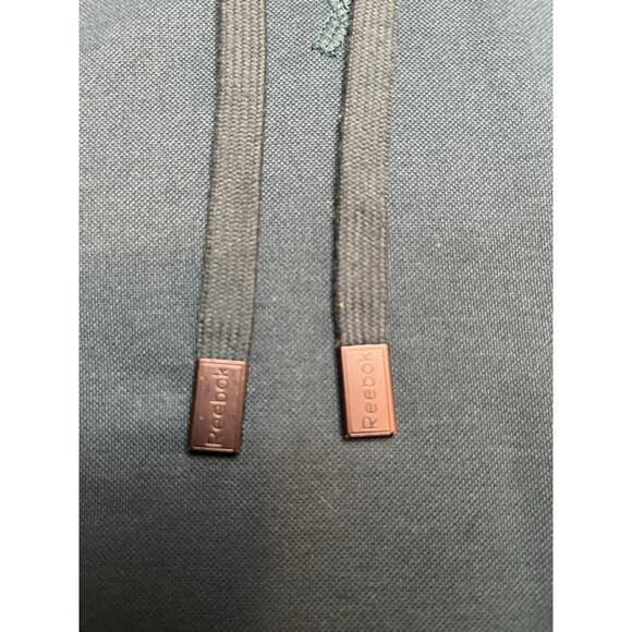 Reebok Men'sPullover Hoodie XL Teal Green Long Sleeve Power 3 Logo In Yellow - Picture 6 of 10